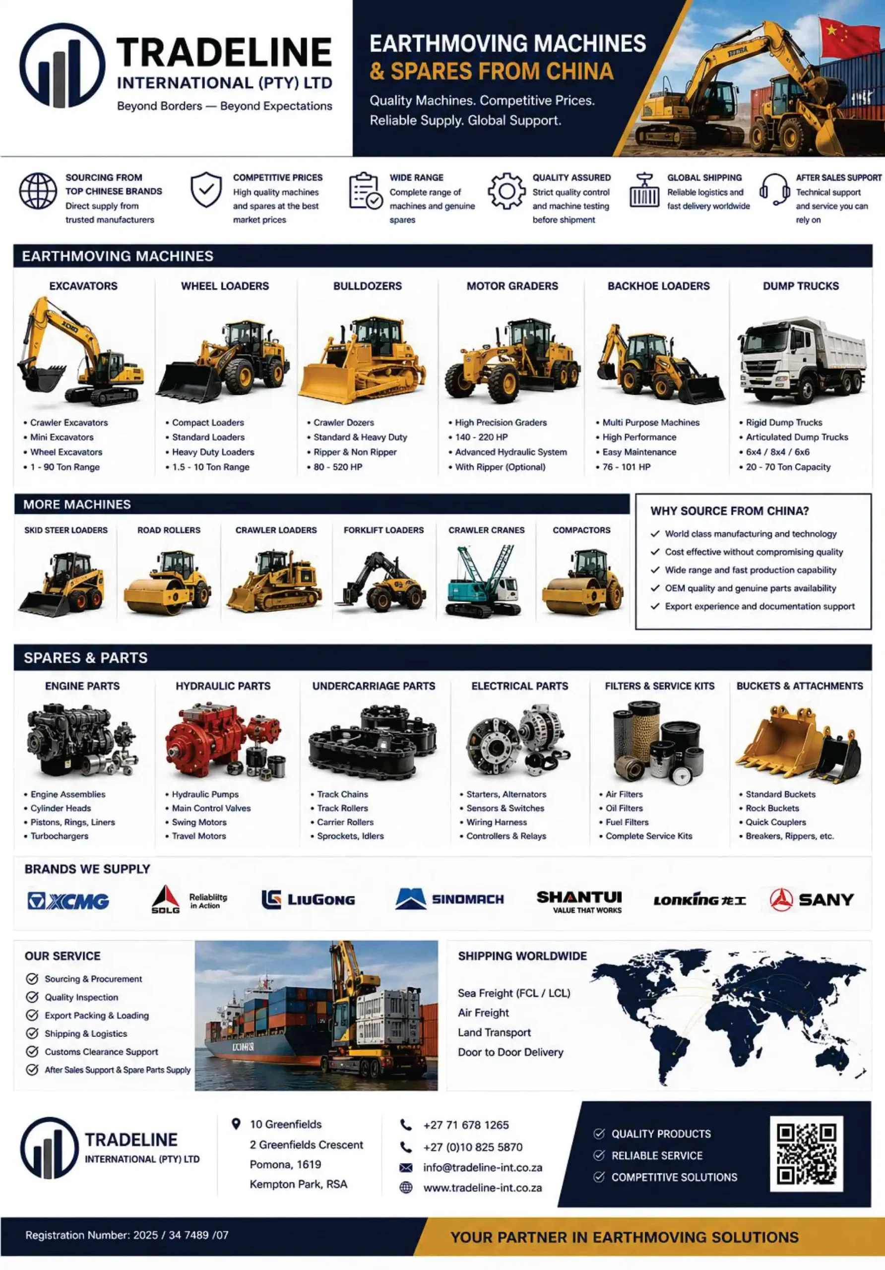 Tradeline International - Earthmoving Machinery & Spares Tradeline International - Earthmoving Machinery & Spares