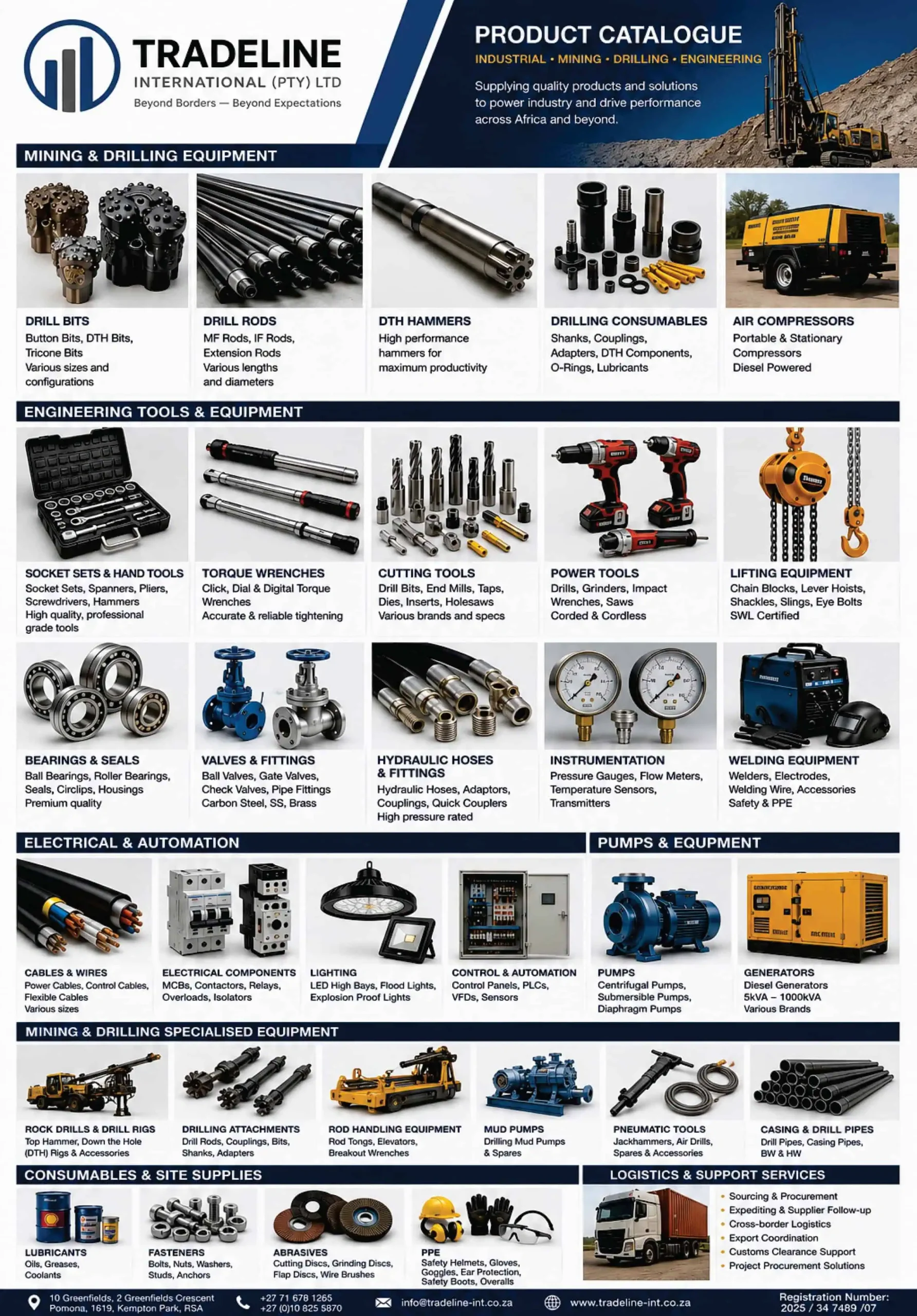 Tradeline International - Mining & Engineering Products Tradeline International - Mining & Engineering Products