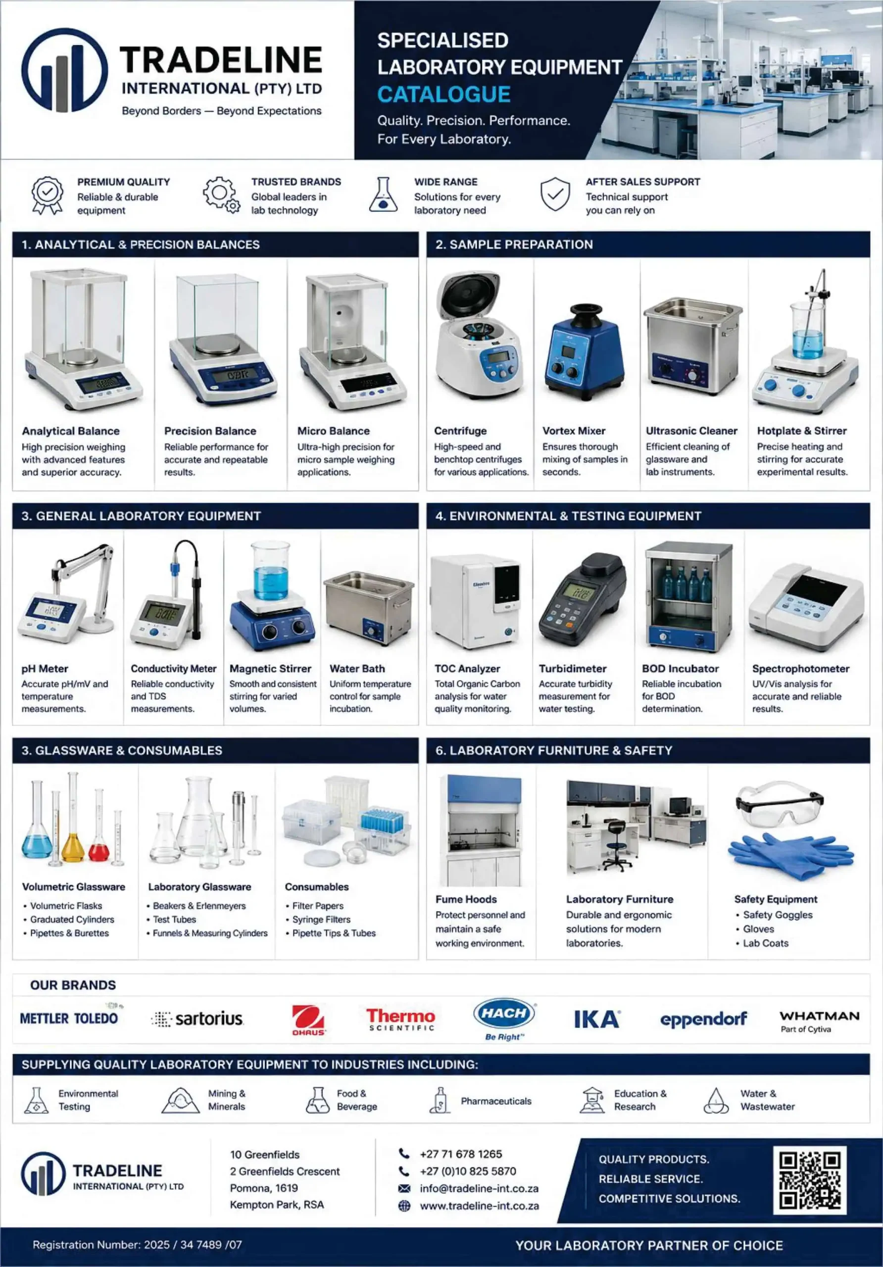 Tradeline International - Specialised Laboratory Equipment Tradeline International - Specialised Laboratory Equipment